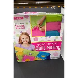 New Beginner Quilt Making Kit Multicolor 59” X 39” Quilt Made By Me Fleece Fabri